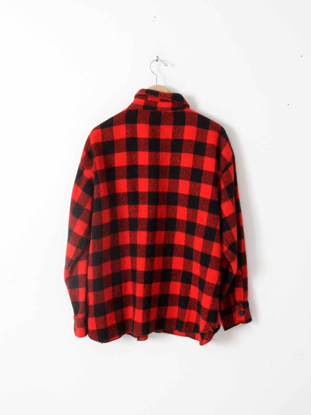 vintage 50s red flannel shirt
