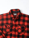 vintage 50s red flannel shirt