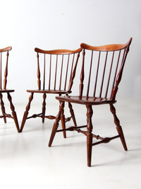 mid-century Windsor dining chairs set of 4