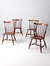 mid-century Windsor dining chairs set of 4