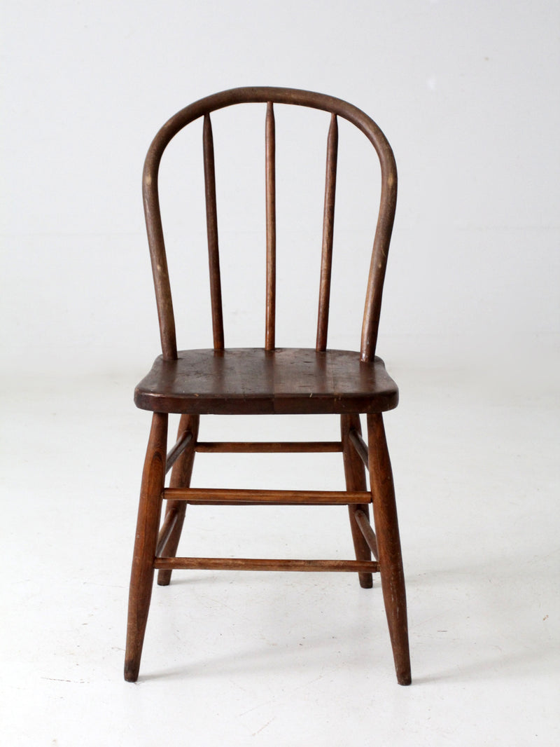 antique farmhouse spindle back chair