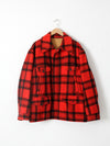 vintage plaid hunting coat