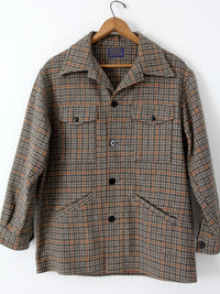 vintage 60s Pendleton plaid coat