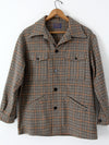 vintage 60s Pendleton plaid coat