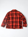 vintage plaid hunting coat