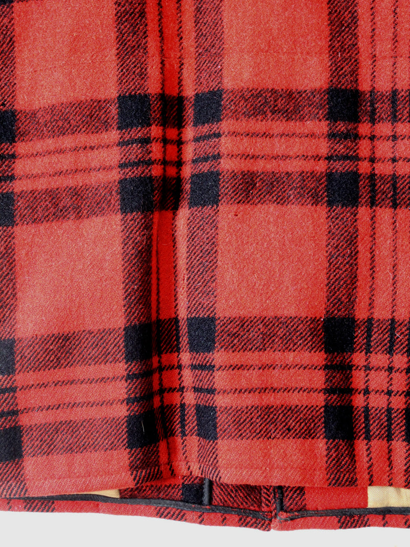 vintage plaid hunting coat