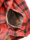 vintage plaid hunting coat