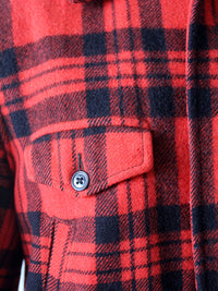 vintage plaid hunting coat