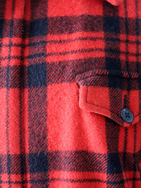 vintage plaid hunting coat