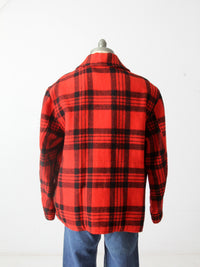 vintage plaid hunting coat