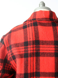 vintage plaid hunting coat