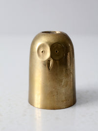 mid century owl candlestick holder