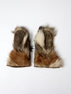 antique fur mittens