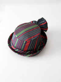 vintage 50s satin derby hat