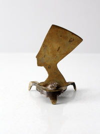 vintage brass Nefertiti ashtray