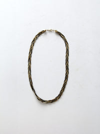 vintage braided chain necklace