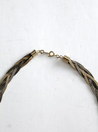 vintage braided chain necklace