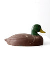 vintage cork wood mallard duck decoy