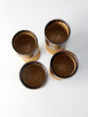 vintage studio pottery chalices set of 4
