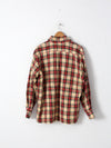 vintage 70s plaid shirt