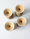 vintage studio pottery chalices set of 4