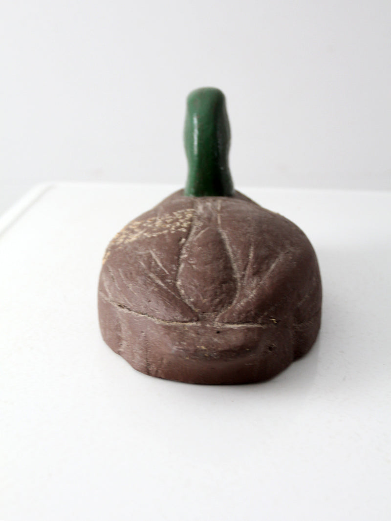 vintage cork wood mallard duck decoy