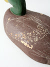 vintage cork wood mallard duck decoy
