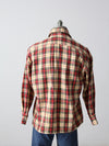 vintage 70s plaid shirt