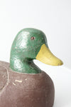 vintage cork wood mallard duck decoy
