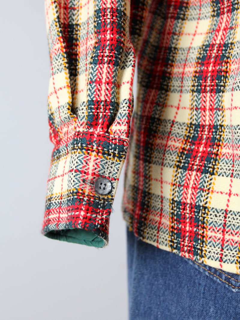 vintage 70s plaid shirt