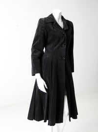 vintage 60s Stirling Cooper velvet overcoat