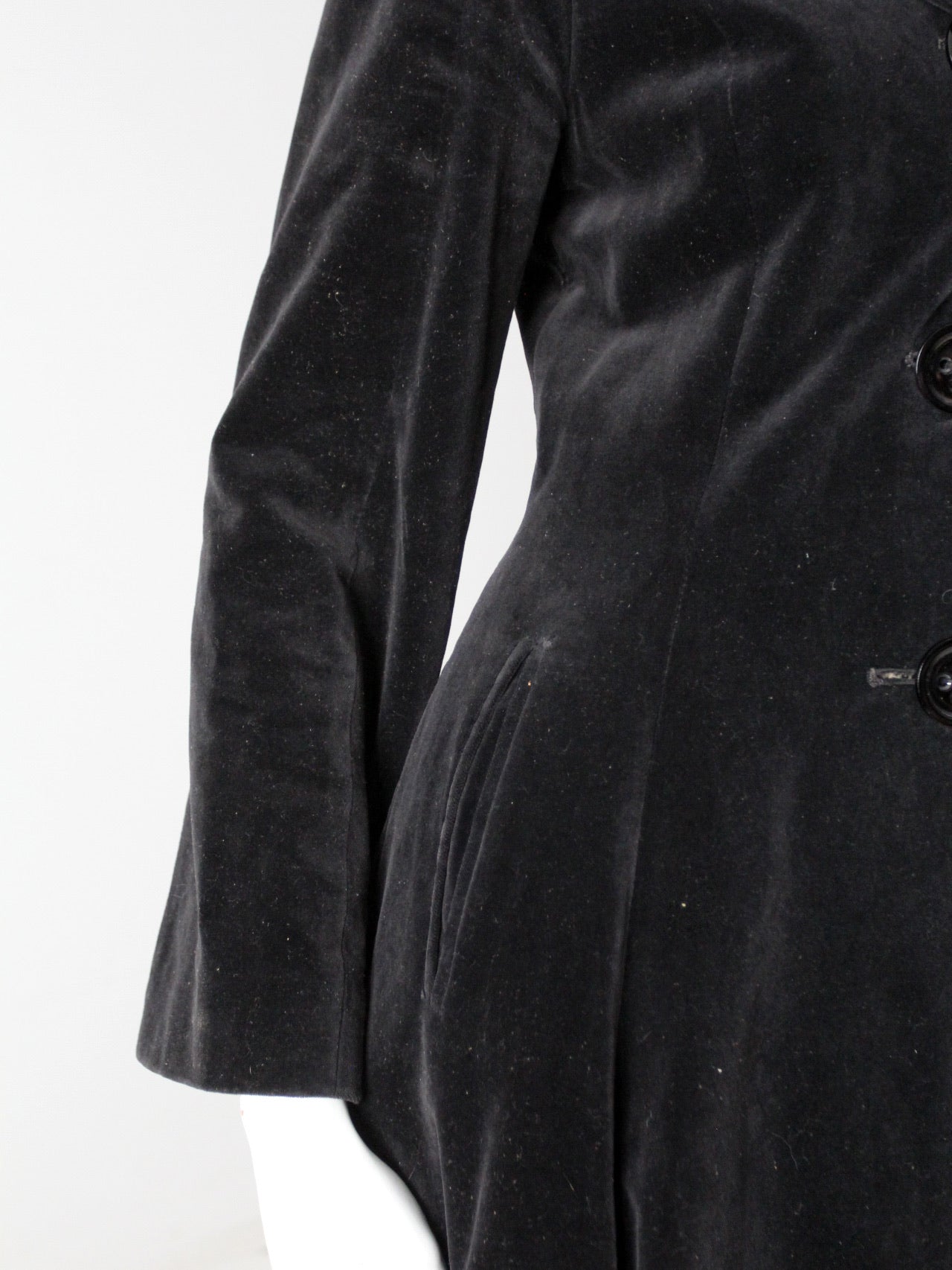 vintage 60s Stirling Cooper velvet overcoat