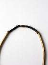 vintage brass statement necklace
