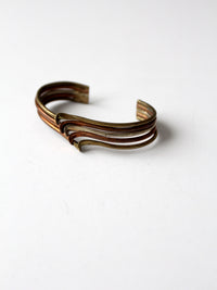 vintage 70s mixed metal jewelry set