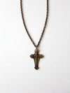 vintage cross pendant necklace