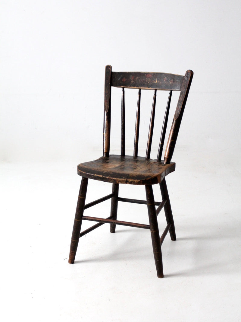 antique painted wood chair
