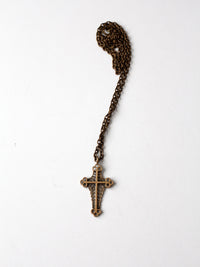 vintage cross pendant necklace