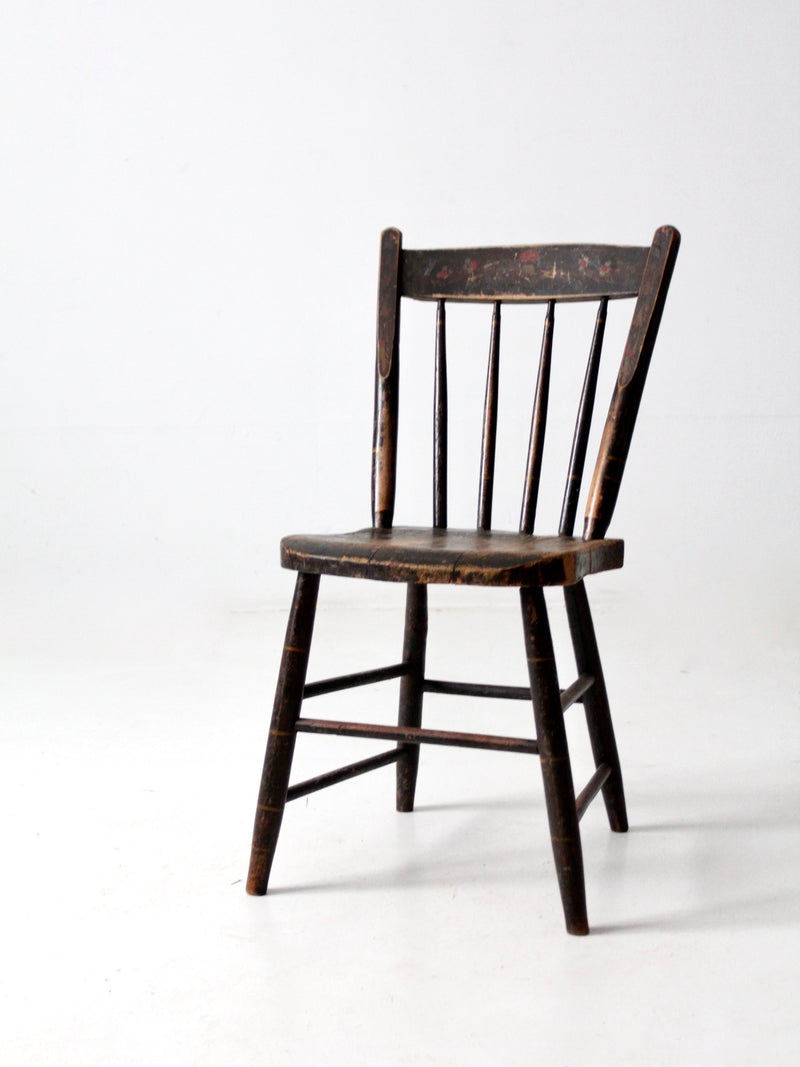 antique painted wood chair