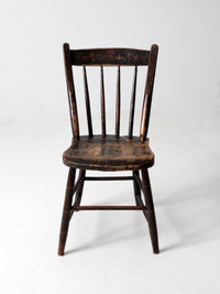 antique painted wood chair