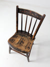 antique painted wood chair