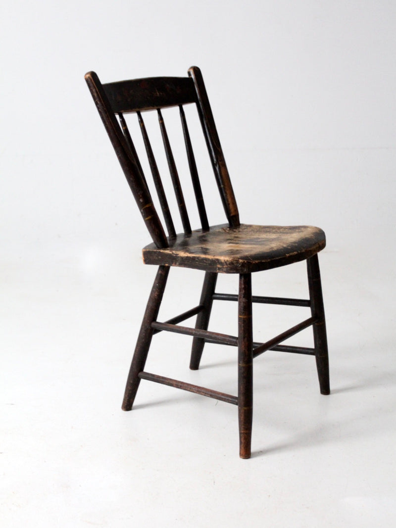 antique painted wood chair