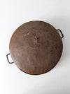 antique hammered copper pan