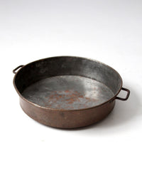 antique hammered copper pan