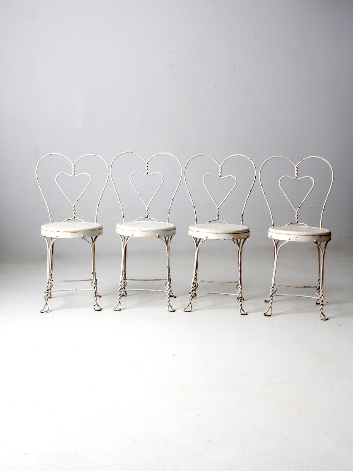 vintage ice cream parlor chairs set of 4