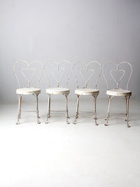 vintage ice cream parlor chairs set of 4