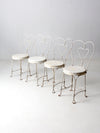 vintage ice cream parlor chairs set of 4