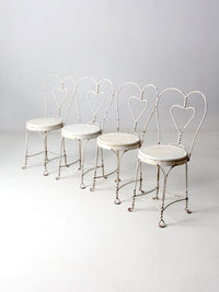 vintage ice cream parlor chairs set of 4