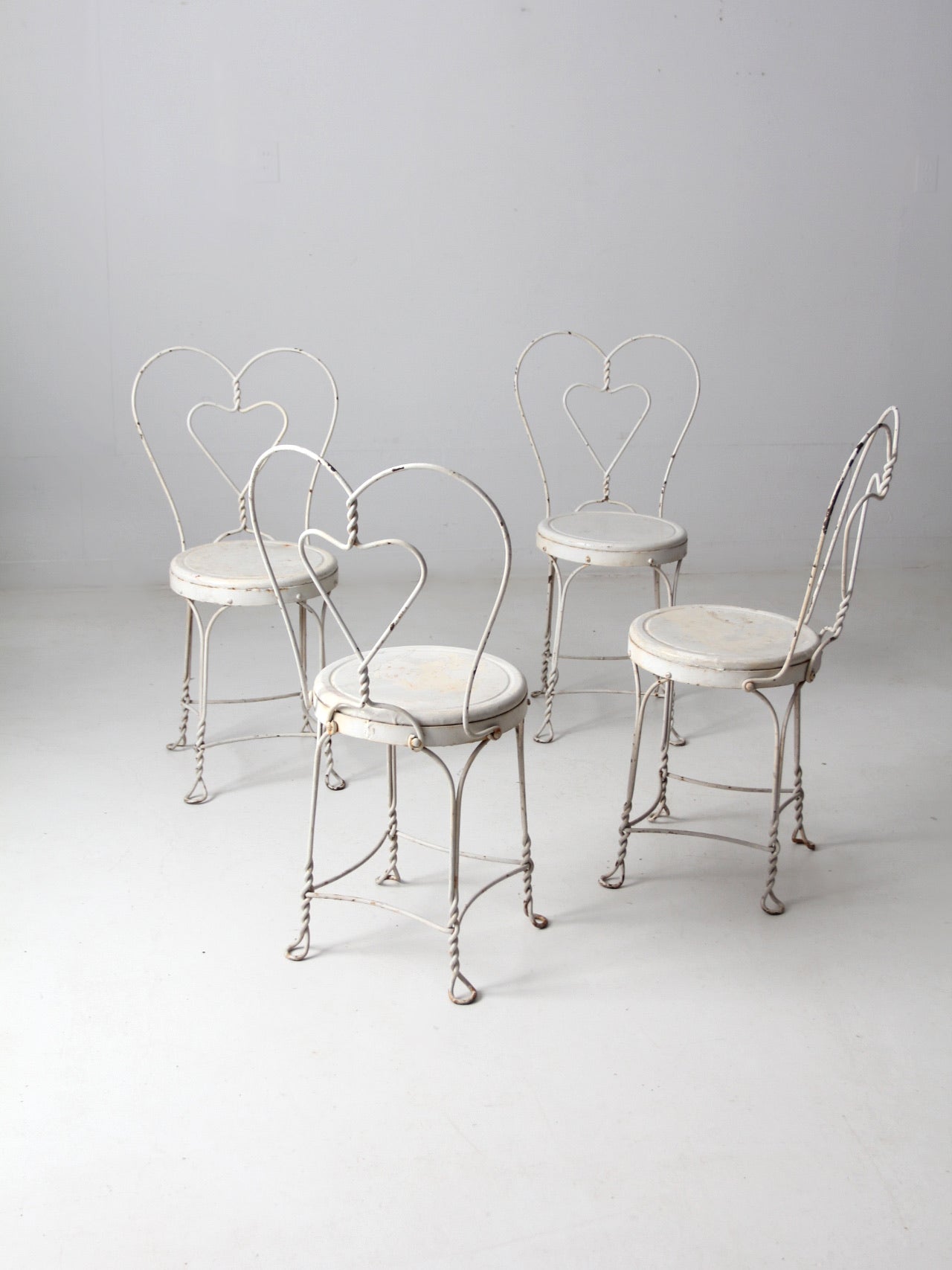 vintage ice cream parlor chairs set of 4