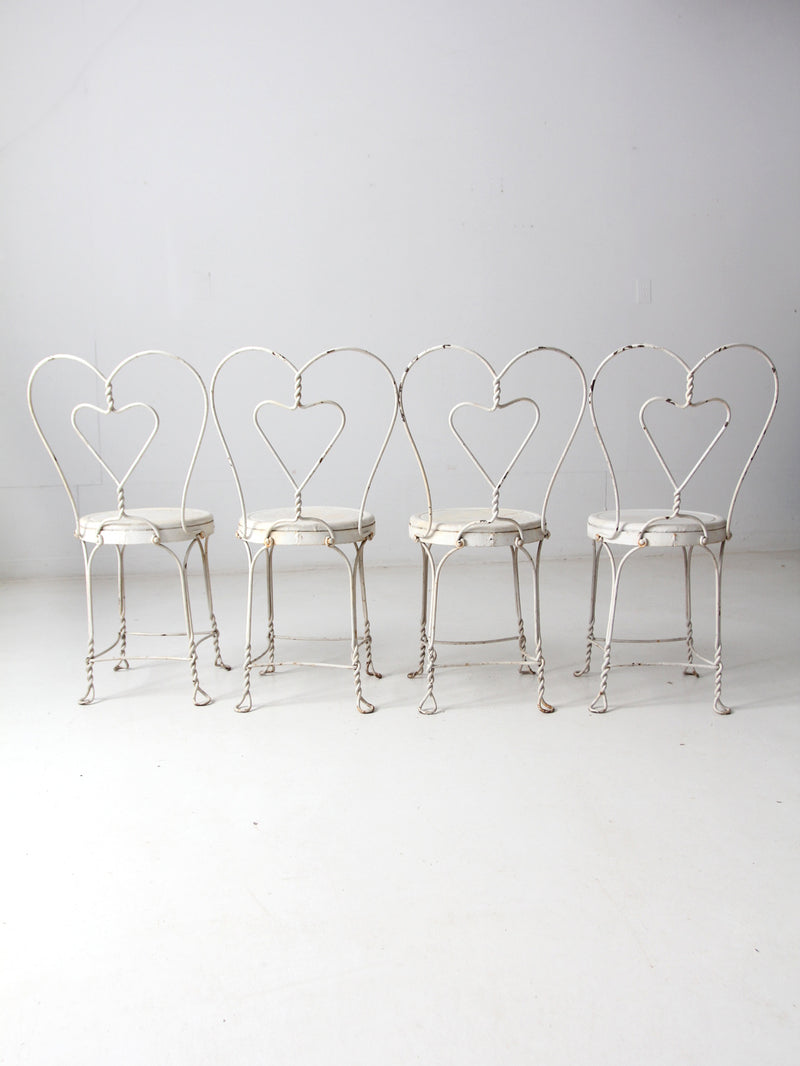 vintage ice cream parlor chairs set of 4