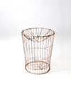 vintage industrial wire basket